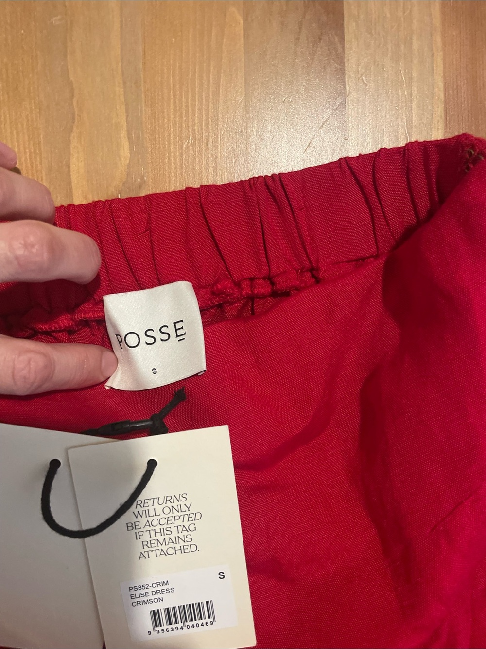 POSSE Elise Dress in Crimson - Picture 5 of 6
